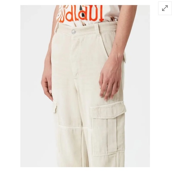 Isabel Marant Terence Cargo Trousers in Ecru Size FR 42 - Picture 5 of 6